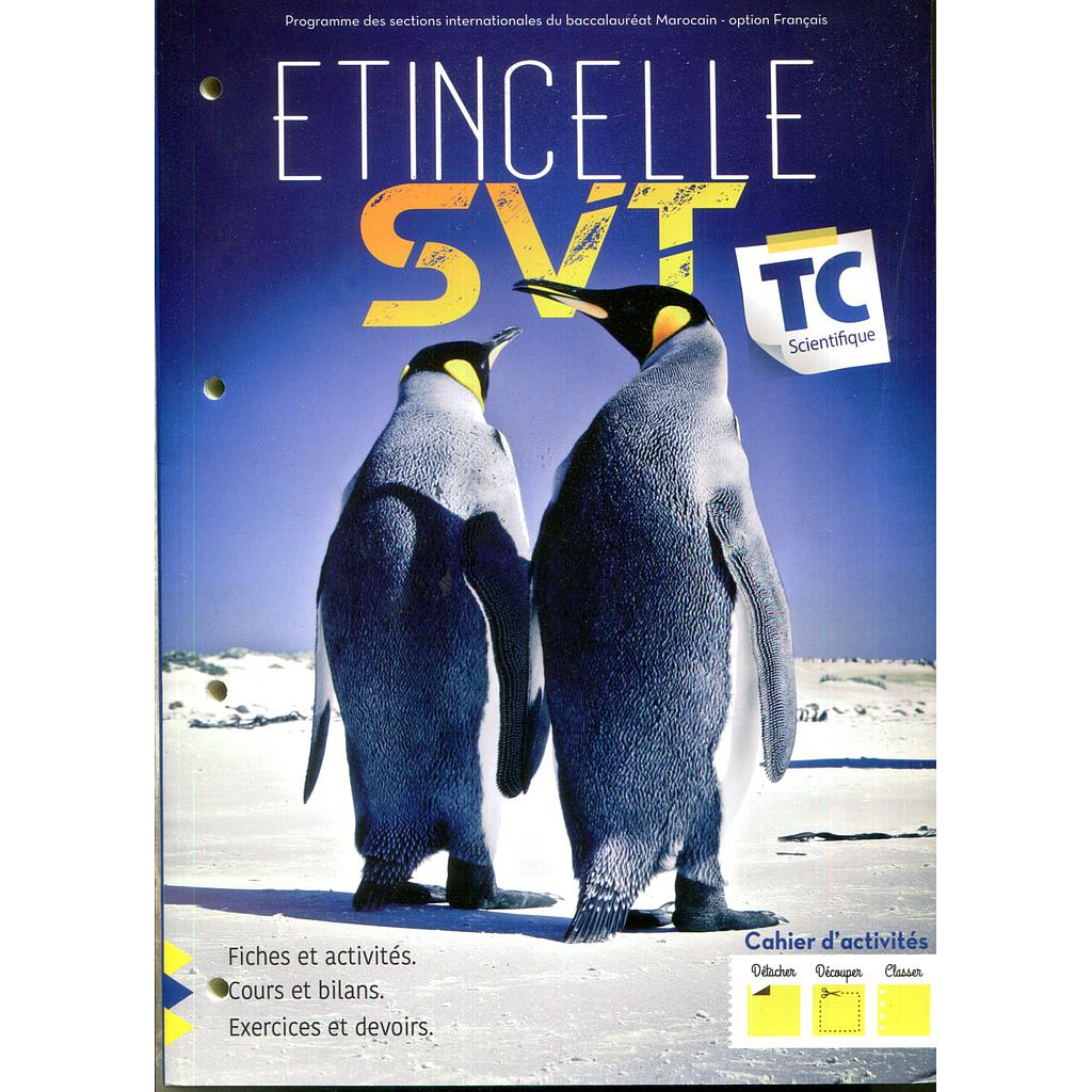 Etincelle SVT TC  cahier d'activités 2017