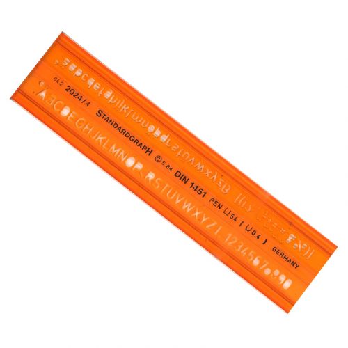 Trace Lettres Standardgraph 4mm