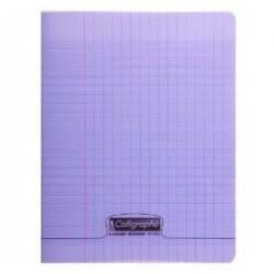 Cahier simple Calligraphe 8000 polypro  - 24*32 - Piqué - 96p - Séyès - 90g - violet