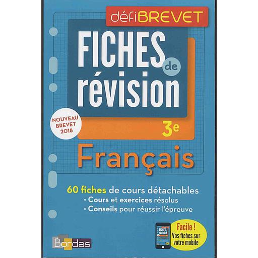 Français 3e  - Fiches de révision