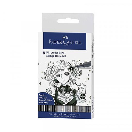 Pochette 8 Feutres Pitt Manga (B,M,S)