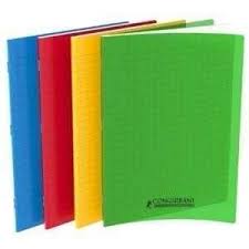 Cahier Piqué 48P 17x22 70G Gris Réf EZ18003