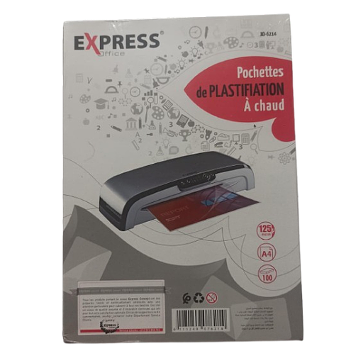 Paquet de 100 Plastique à Chaud A4 125 Mic