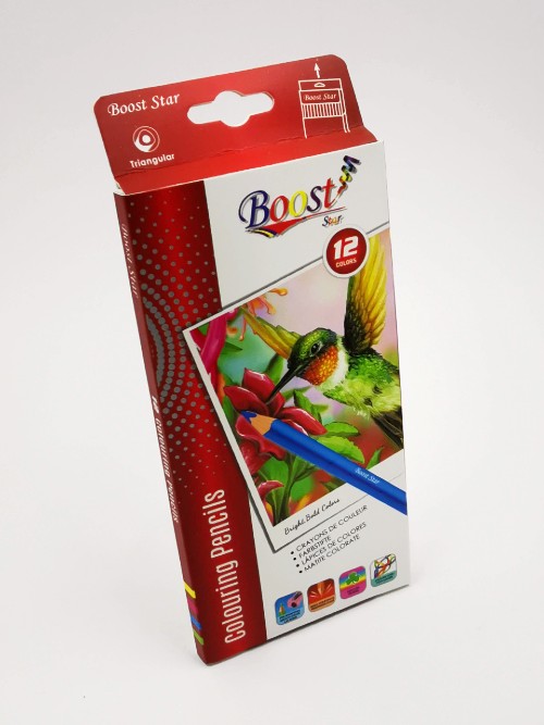 12 Crayons de couleur - Boost Star