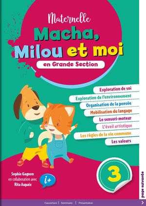 Macha, Milou et moi en GS Cahier d'Apprentissage 3