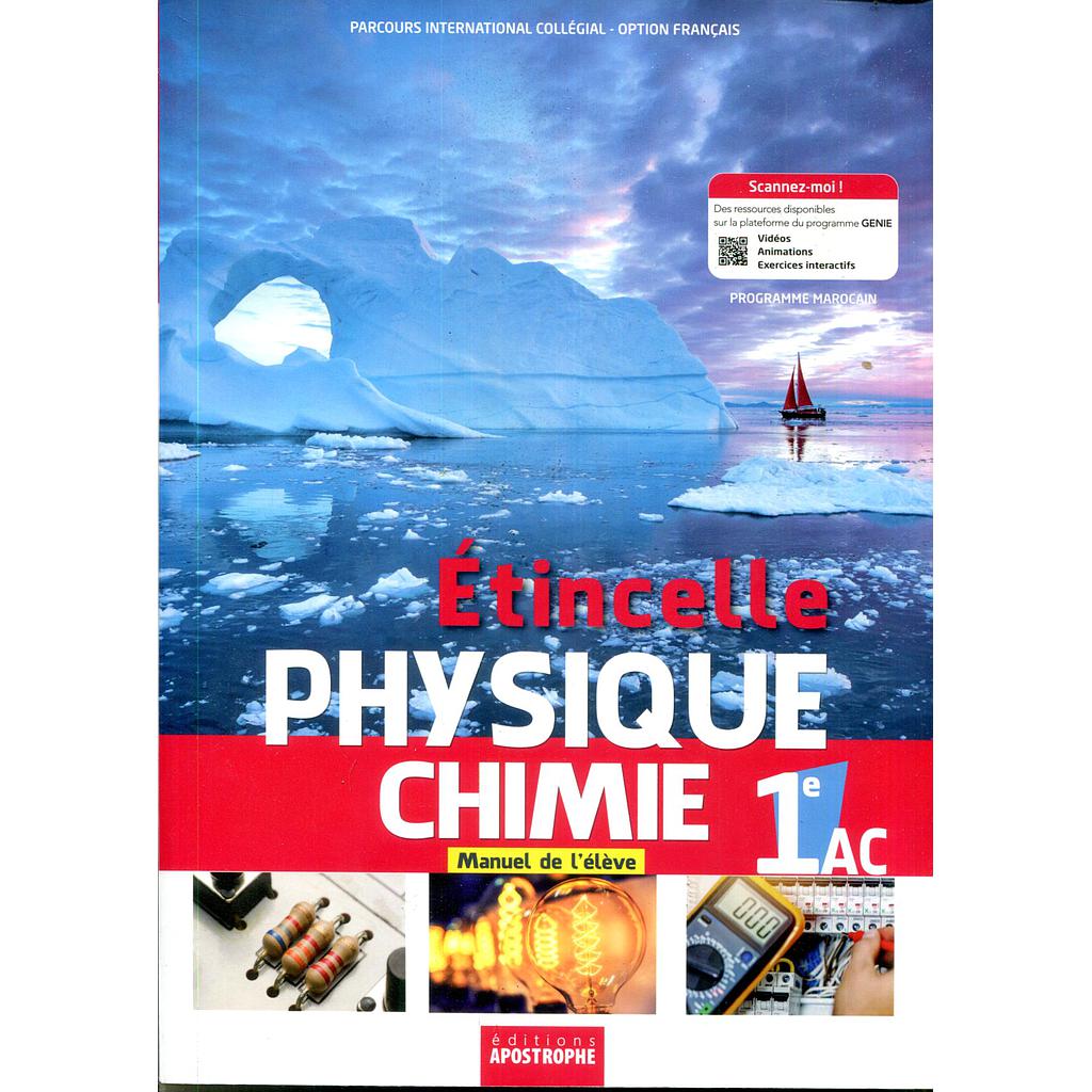 Etincelle physique chimie 1 AC manuel 2019