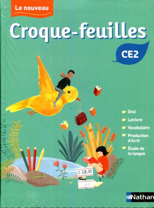 2019 CE2 LE NOUVEAU CROQUE - FEUILLES -PACK MANUEL ELEVE + MEMO + CAHIER D'ACTIVITES + FEUILLES D'ORAL