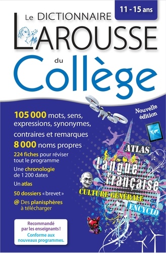 Le dictionnaire Larousse du collège