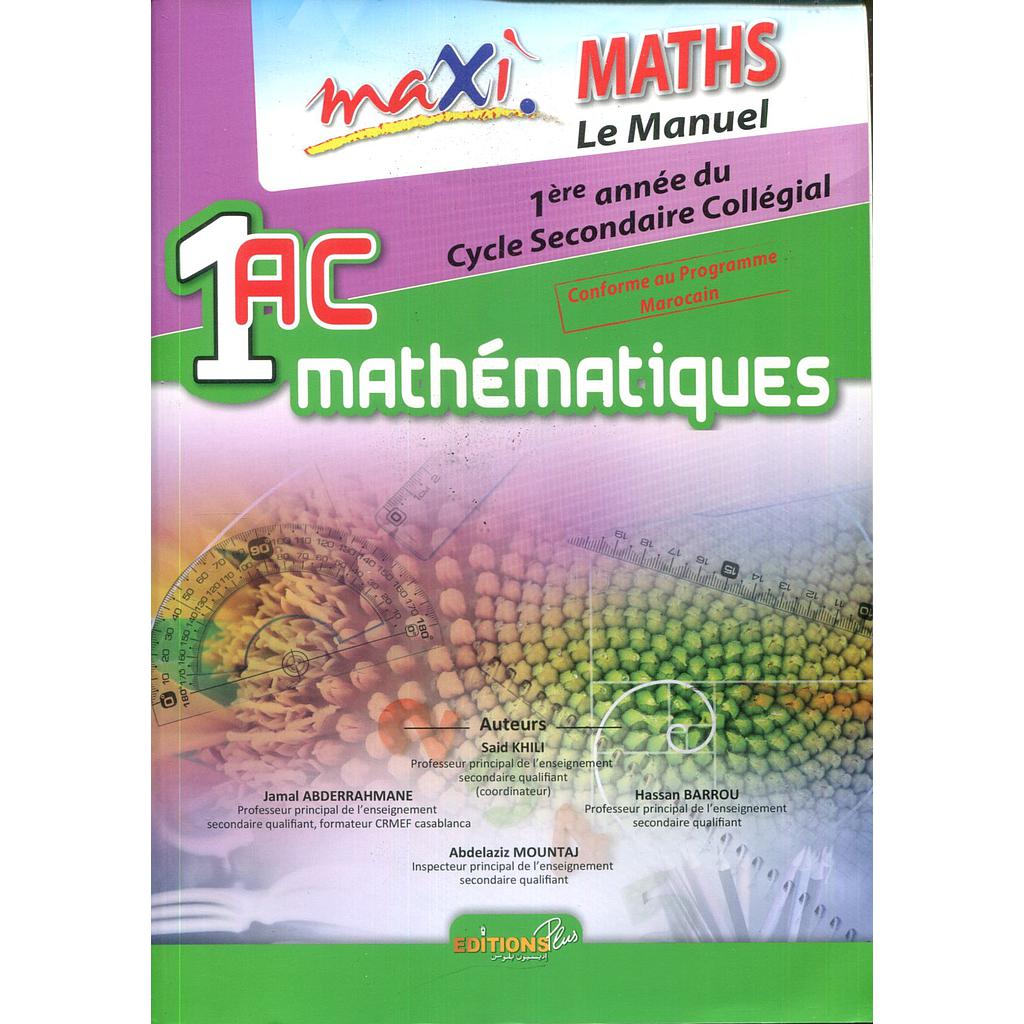 Maxi maths manuel 1AC conforme
