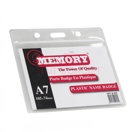 Porte Badge en Plastique memory - A7 105X74mm