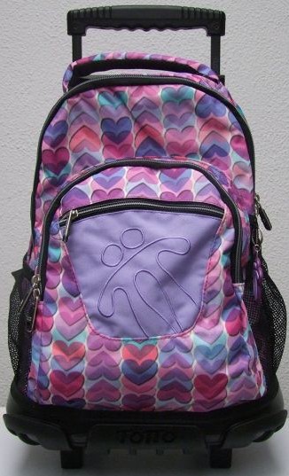 Cartable à roulette 3 compartiments