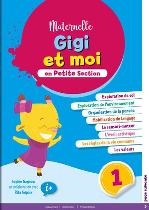 Gigi et moi en PS : Pack ( Cahier d'Apprentissage 1,2 +Portfolio )