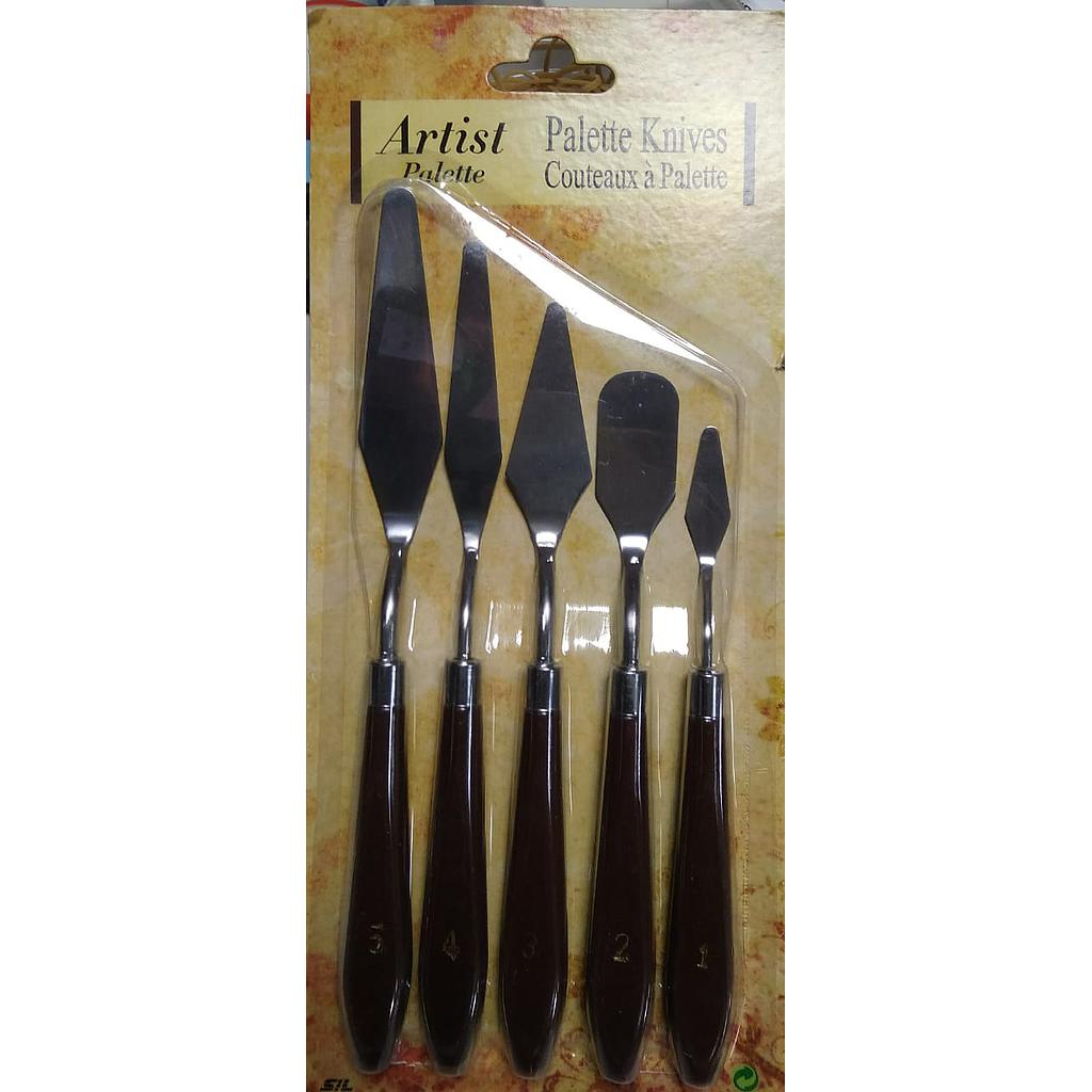 Couteaux à Palette de 5 Couteaux