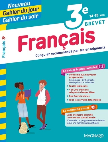 Cahier du jour/Cahier du soir Français 3e + mémento
