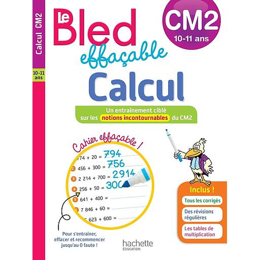 Le Bled effaçable Calcul CM2