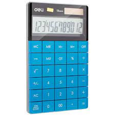 Calculatrice de Bureau Deli Bleu