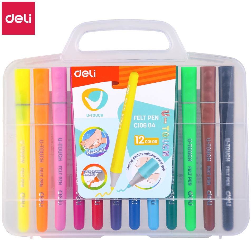 12 Feutres U-Touch Lavable Deli