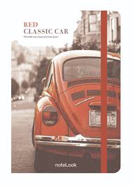 Carnet NoteLook A5 Red Classic Car Ligne
