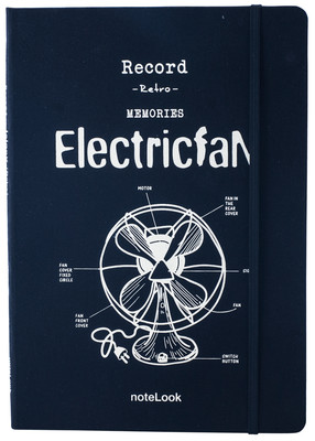 Carnet NoteLook A5 Retro Electric Fan White