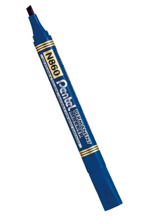 Marqueur Permanent Pentel Bleu Pointe Biseauté