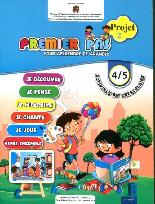 Premier pas pour apprendre et grandir MS 4/5 ans : Projet 2