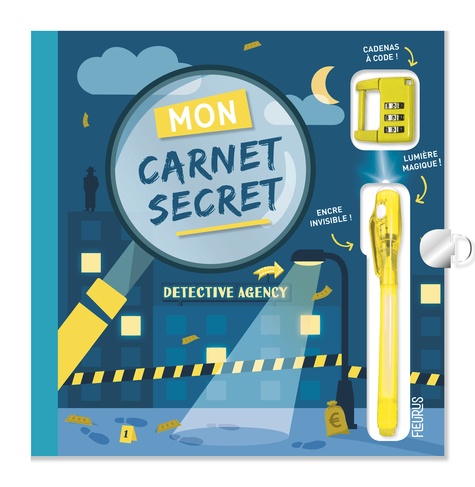 Mon carnet secret Top secret - Avec un stylo à encre invisible et un cadenas à code chiffré !