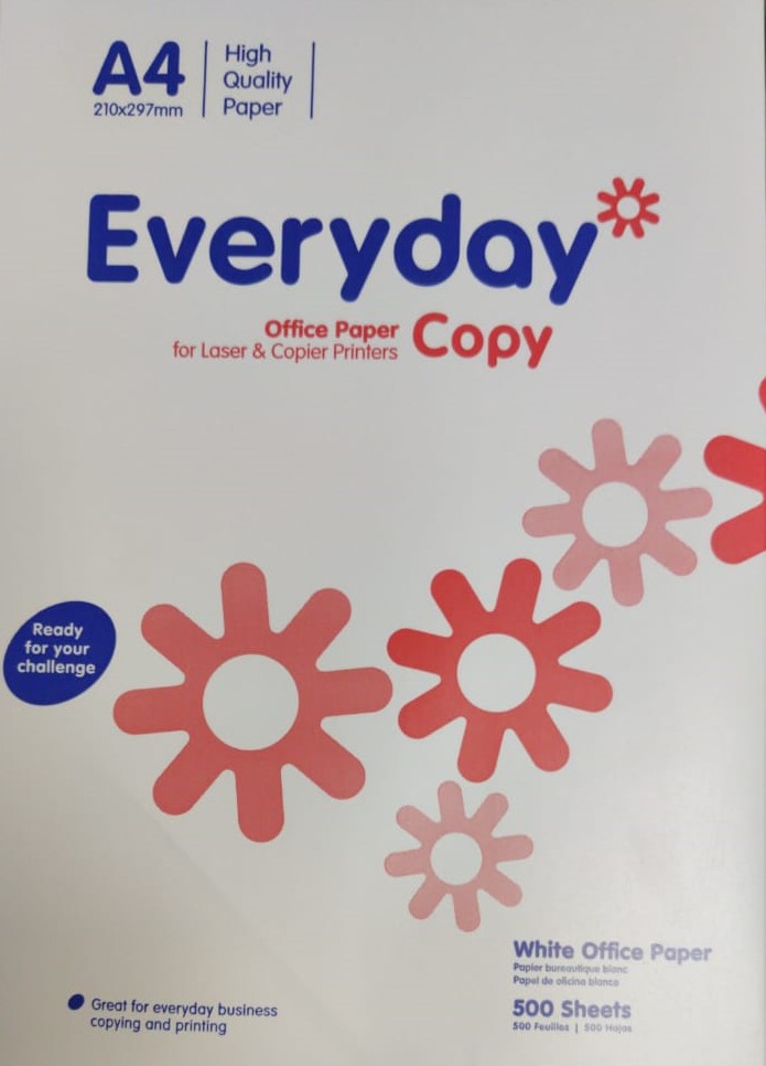 Rame de Papier A4 EVERYDAY 80G 500 Feuilles