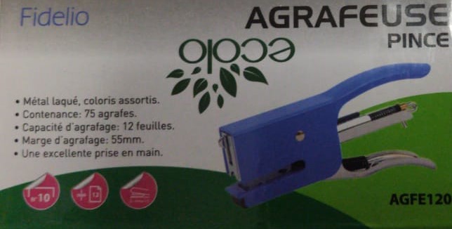 Agraffeuse à Pince N°10 Couleur Ecolo