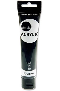 Peinture Acrylique Daler Rawney 75 ml Noir