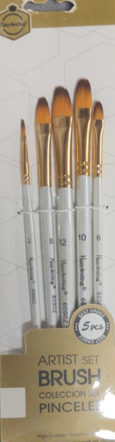 Pochette de 5 pinceaux