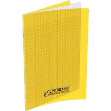 Cahier simple Atika Polypro  - 21x29.7- 96p - Séyès - 90g-JAUNE