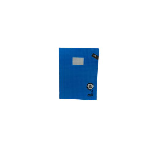 Cahier Piqué Séyès 96P Polypro Bleu 24*32 70G ATIKA Rèf EZ18900