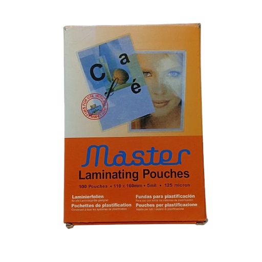 Paquet de 100 Feuilles de plastification 110*116 - 125 Micron