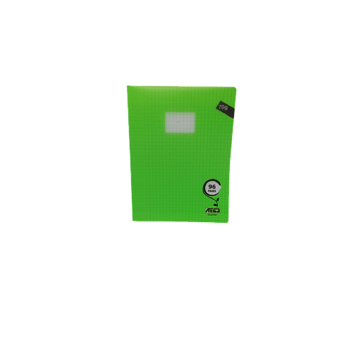 Cahier Piqué Séyès Polypro Vert 24*32 70G 96P