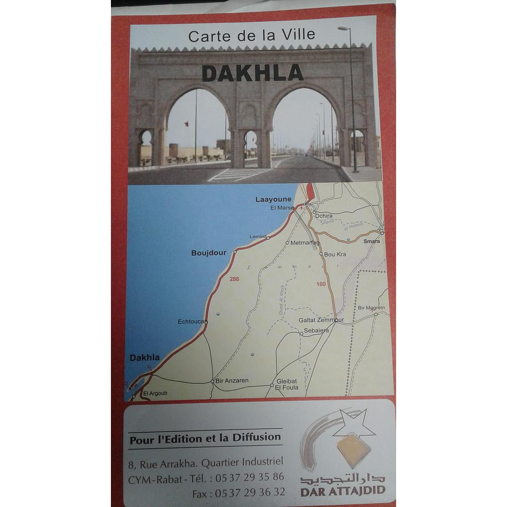 Carte de la ville - Dakhla