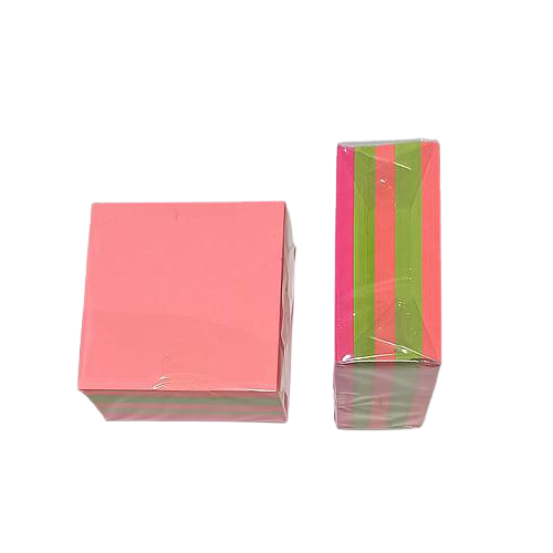 Bloc cube ordinaire multicolore