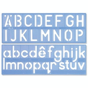 Pochoir Lettre Alphabet Bricollage  10mm