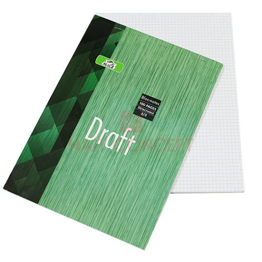 Bloc Note Pique A5 200P 60Gr 5*5 ALICE