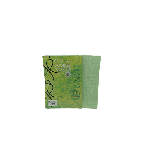 Copies Doubles  21 x 29,7  Séyès Vert 100P