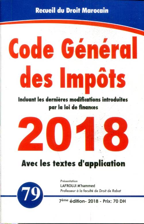Code général des impôts n°79 - 2018