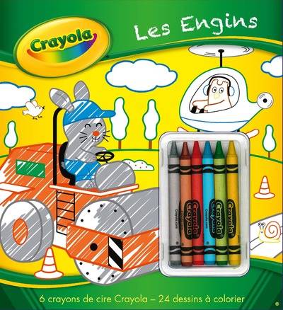 Les Engins: avec 6 crayons de cire