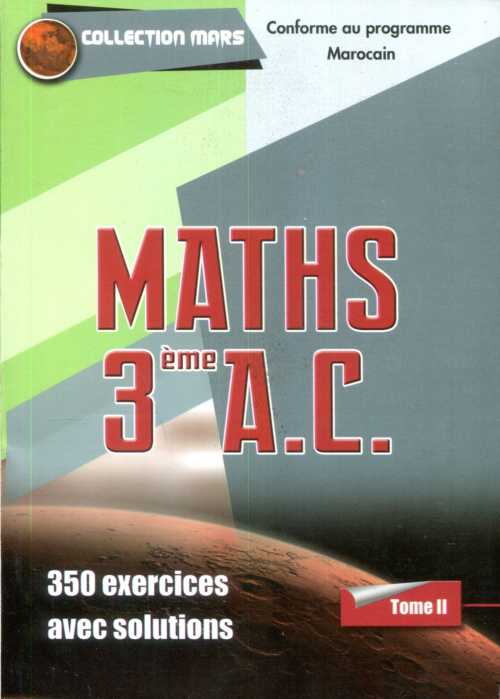 Collection Mars Maths 3ème A.C Tome 2