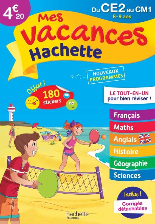 Mes vacances Hachette du CE2 au CM1