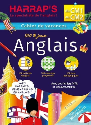Harrap's Cahier de Vacances du CM1 au CM2  - 100% jeux anglais