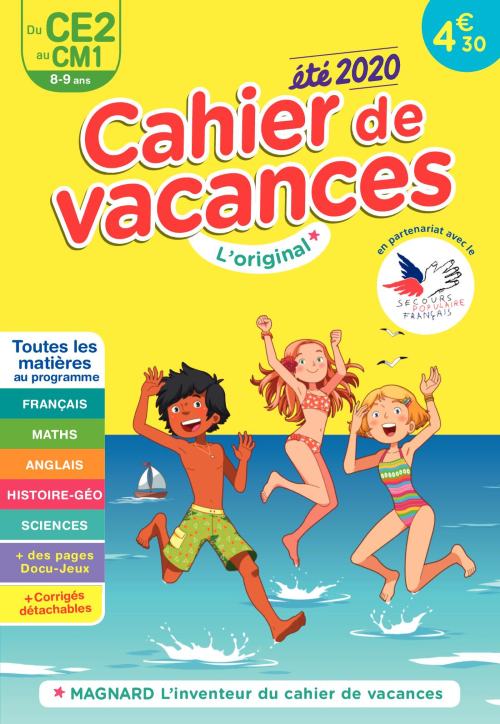 Cahier de vacances été du CE2 au CM1