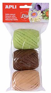 Sachet de 3 Pelotes Raphia 30M