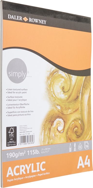 Bloc à Dessin pour Acrylique A4