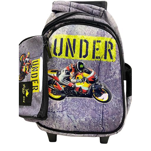 Cartable à roulette + trousse Under