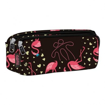 Trousse 2 compartiments Flamingo