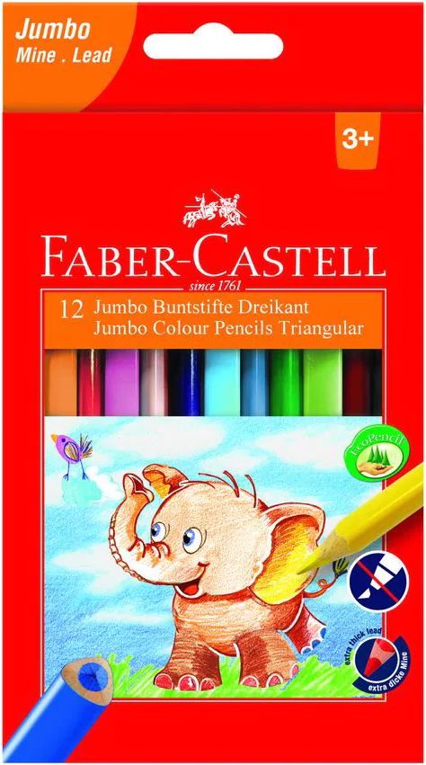 Crayons de Couleur Jumbo Triangulaire Rèf 116501